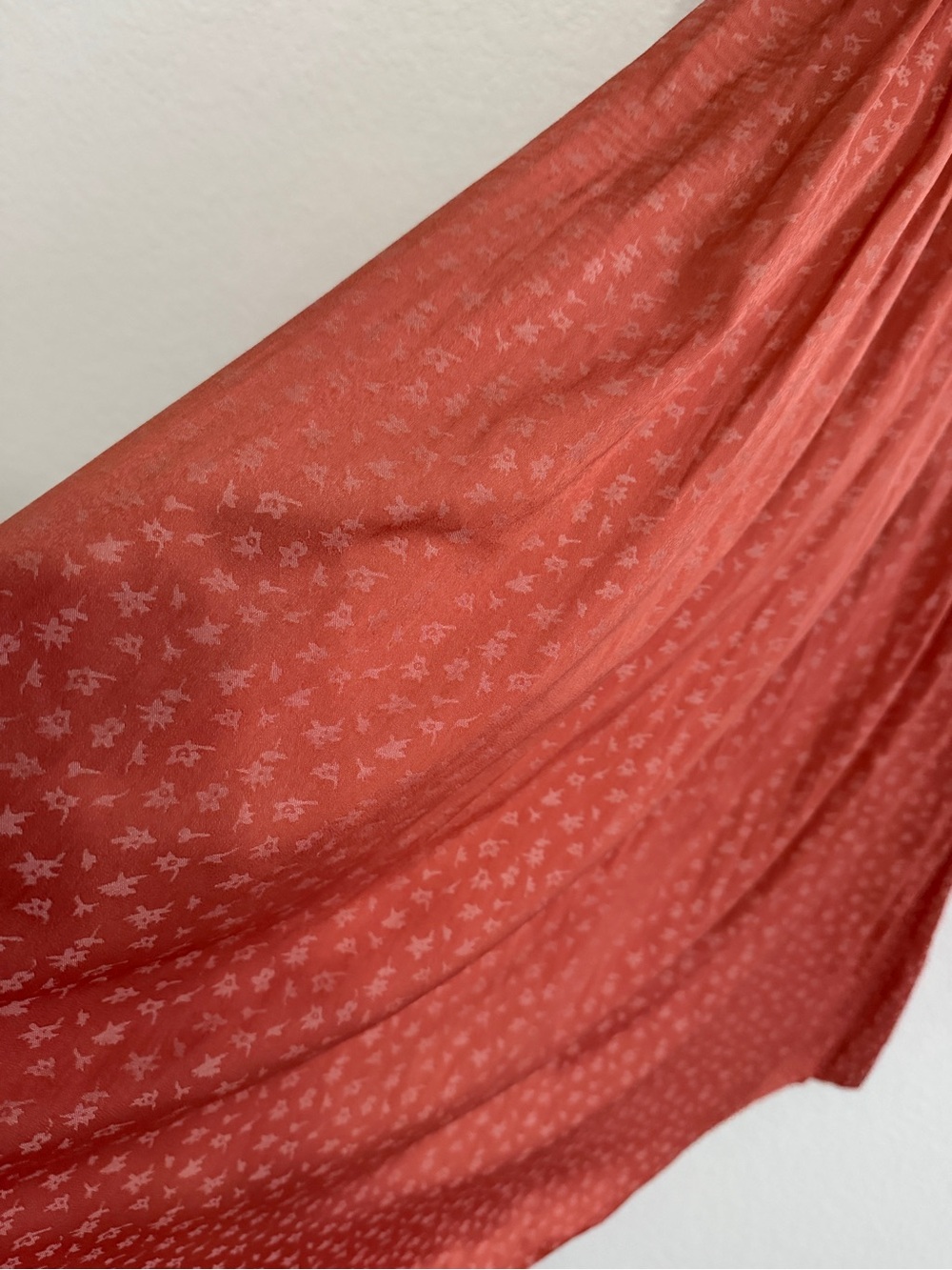 Hatch Maternity Coral smocked Midi Dress - Picture 10 of 15